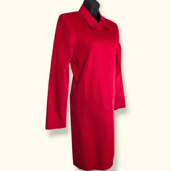 🍁Vintage DStudio Red Lined Trenchcoat - Picture 5 of 9